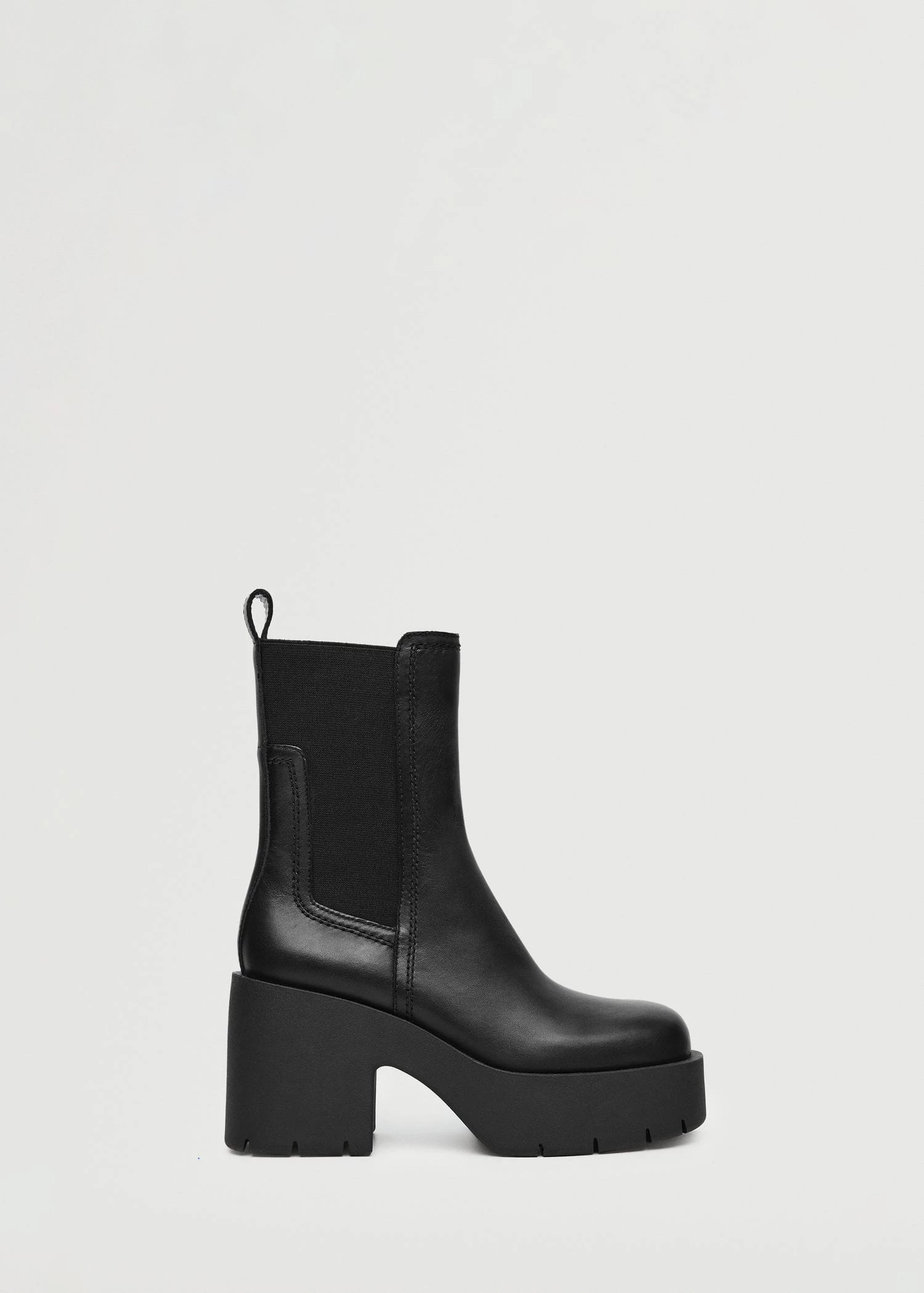 Heel Leather Ankle Boot Black 3 Heel Leather Ankle Boot Black