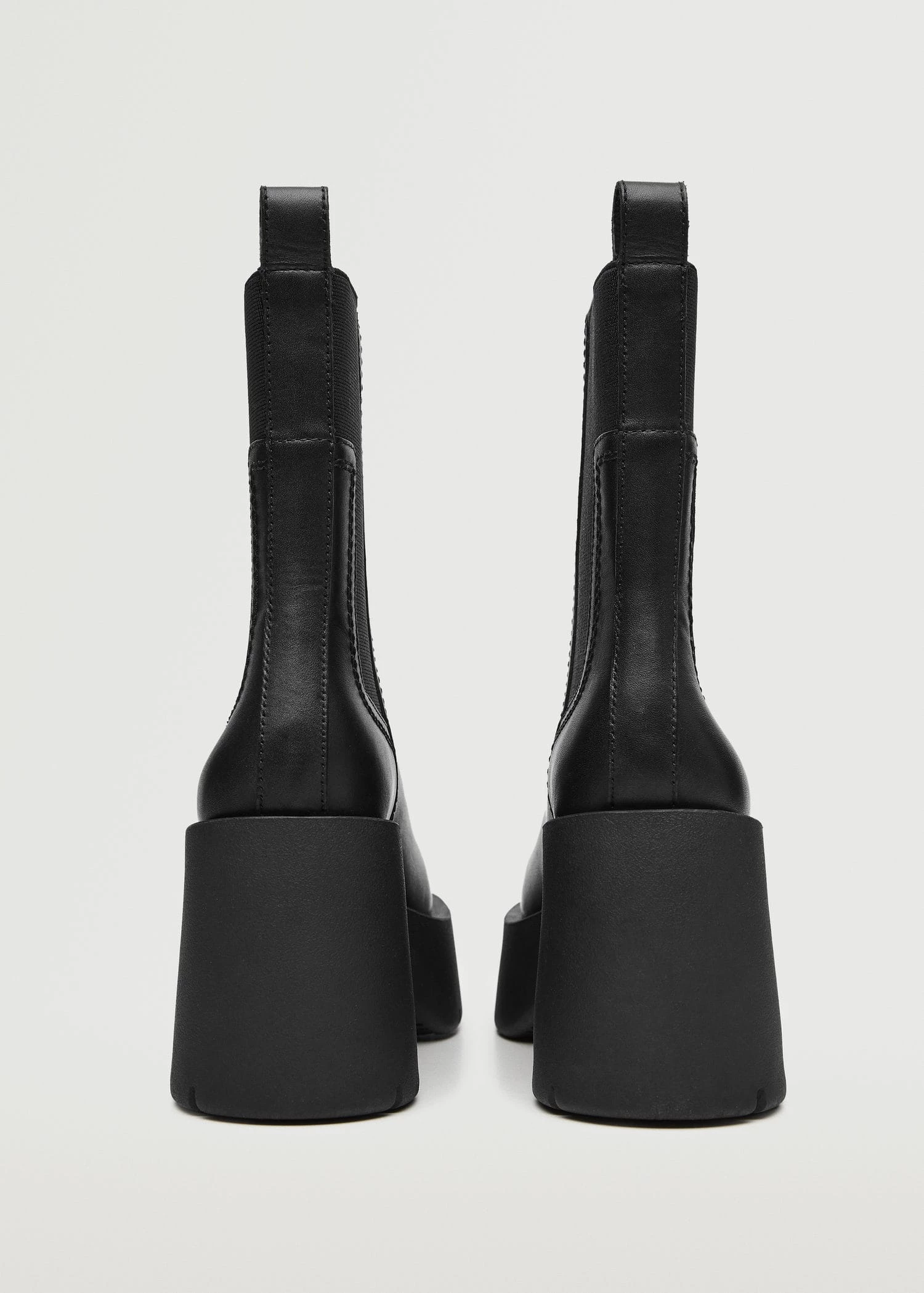 Heel Leather Ankle Boot Black 5 Heel Leather Ankle Boot Black - Image 3