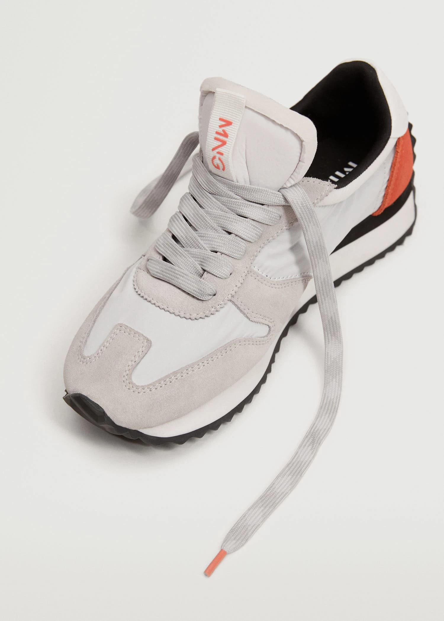 Lace-up Leather Sneakers Grey 7 Lace-up Leather Sneakers Grey - Image 5