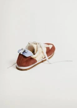 Leather Mixed Sneakers Burnt Orange 27 Leather Mixed Sneakers Burnt Orange -Mango Shoes Sales unnamed file 1057