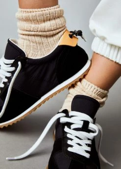 Leather Mixed Sneakers Burnt Orange 30 Leather Mixed Sneakers Burnt Orange -Mango Shoes Sales unnamed file 1060