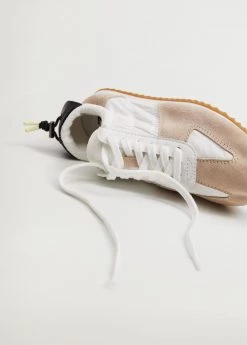 Leather Mixed Sneakers Burnt Orange 38 Leather Mixed Sneakers Burnt Orange -Mango Shoes Sales unnamed file 1068