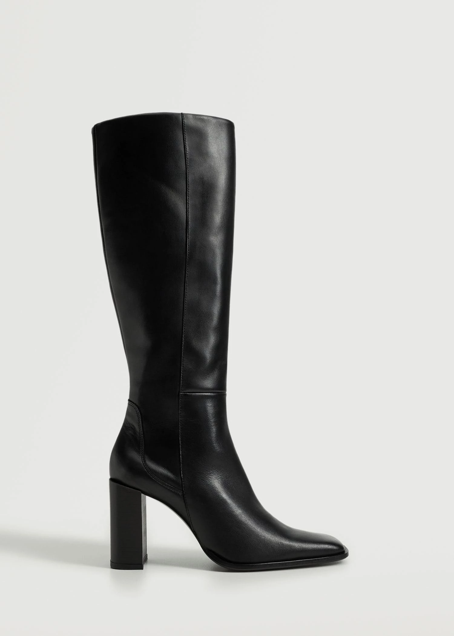 High Heel Leather Boot Black 4 High Heel Leather Boot Black - Image 2