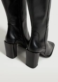 High Heel Leather Boot Black 14 High Heel Leather Boot Black -Mango Shoes Sales unnamed file 1108