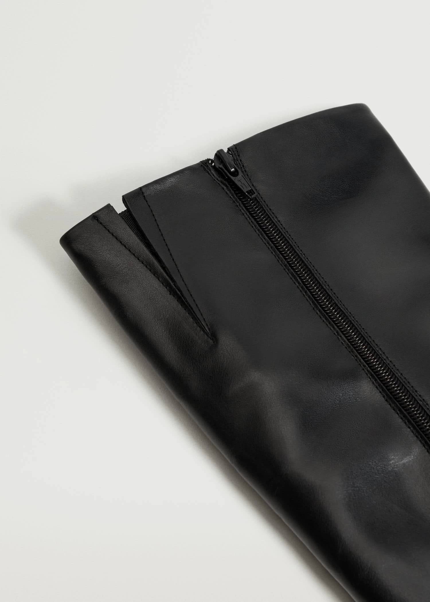 High Heel Leather Boot Black 7 High Heel Leather Boot Black - Image 5