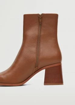Heel Leather Ankle Boot Sand 15 Heel Leather Ankle Boot Sand -Mango Shoes Sales unnamed file 1127