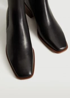 Leather Chelsea Ankle Boots Black 11 Leather Chelsea Ankle Boots Black -Mango Shoes Sales unnamed file 1131