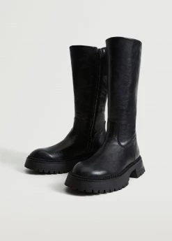 Leather Boots With Tall Leg Black 11 Leather Boots With Tall Leg Black -Mango Shoes Sales unnamed file 1136