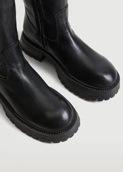 Leather Boots With Tall Leg Black 13 Leather Boots With Tall Leg Black -Mango Shoes Sales unnamed file 1138
