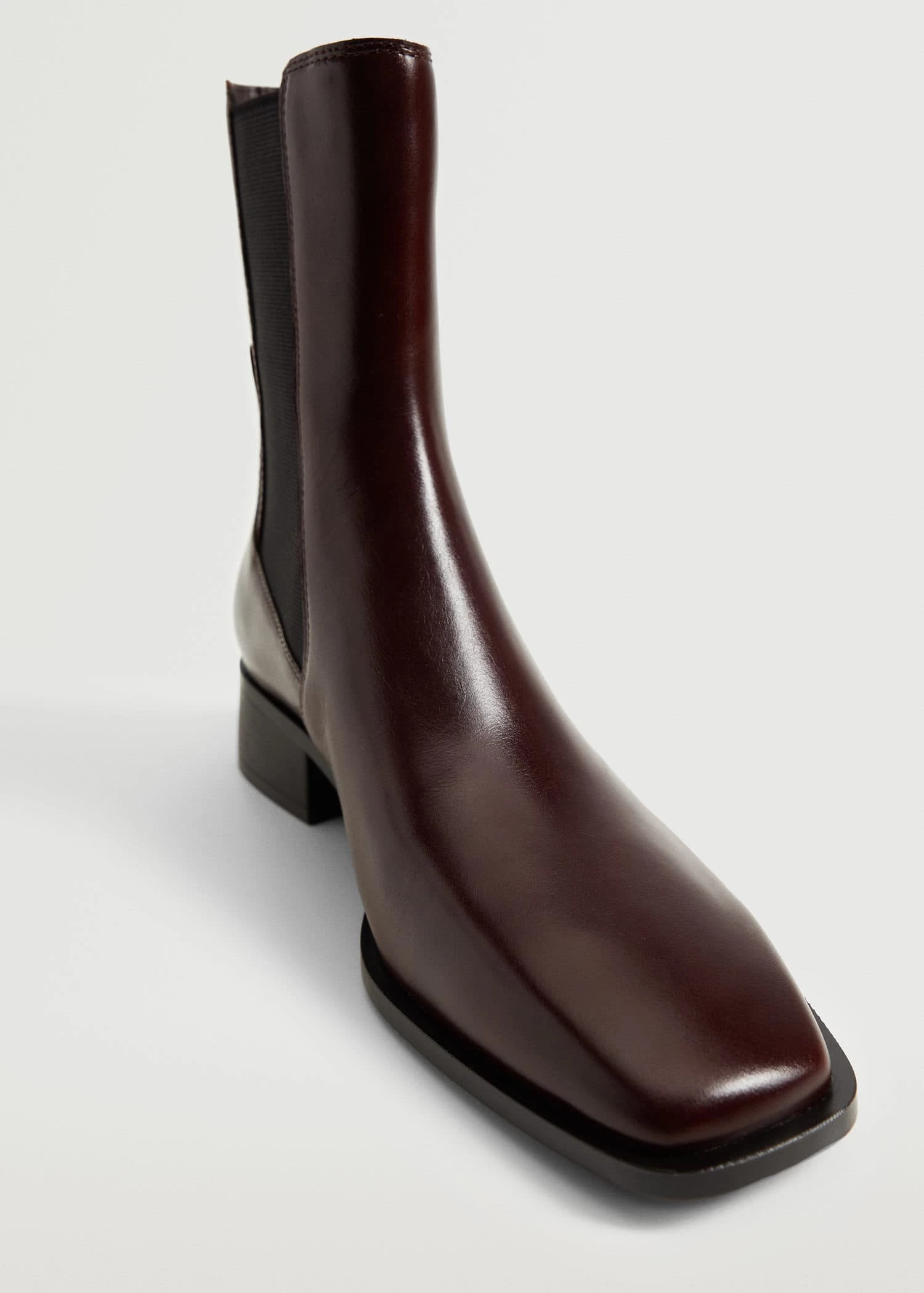 Leather Chelsea Ankle Boots Burgundy 4 Leather Chelsea Ankle Boots Burgundy - Image 2
