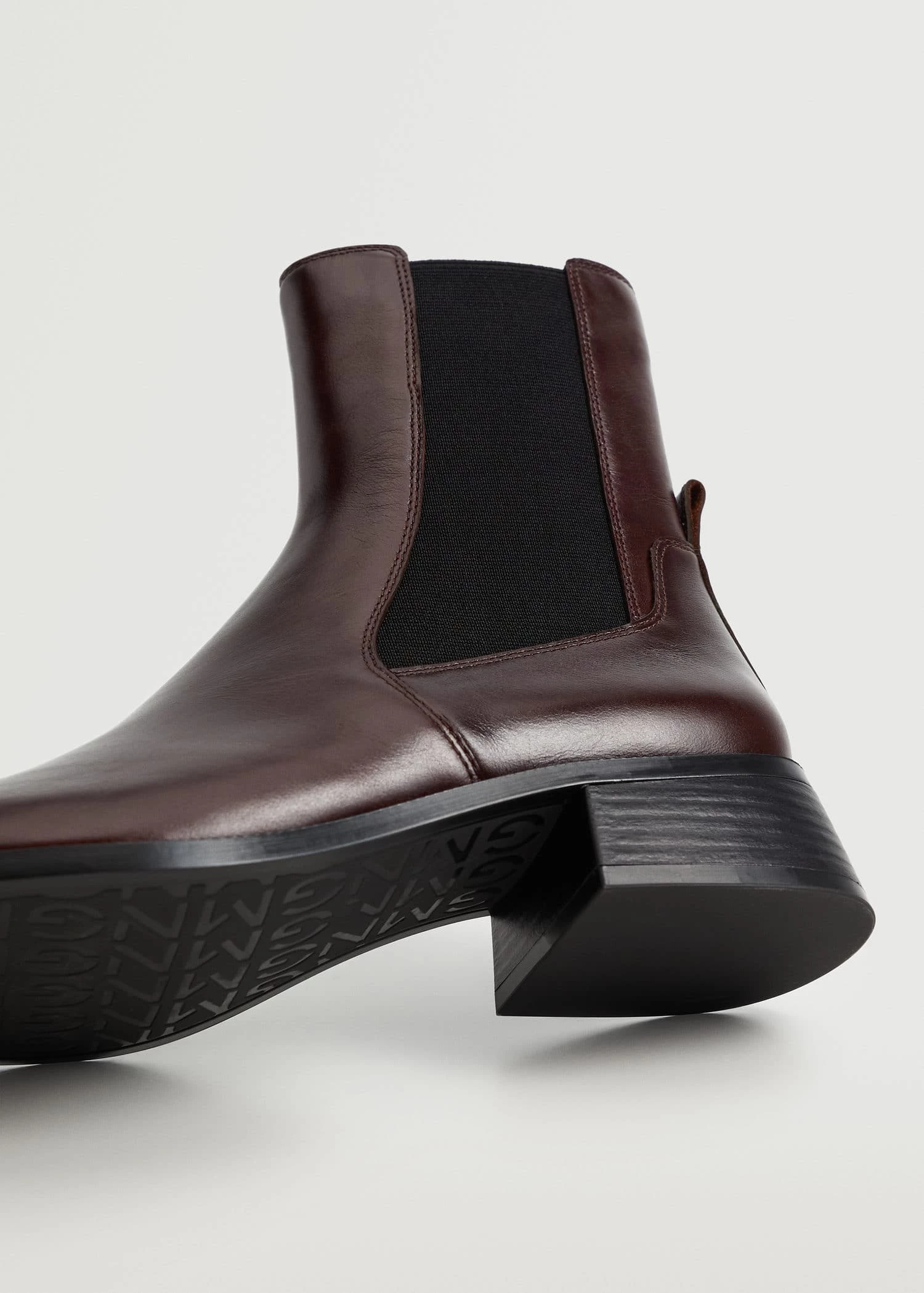 Leather Chelsea Ankle Boots Burgundy 8 Leather Chelsea Ankle Boots Burgundy - Image 6