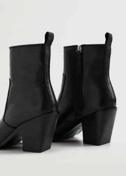 Heel Leather Ankle Boot Medium Brown 19 Heel Leather Ankle Boot Medium Brown -Mango Shoes Sales unnamed file 1186