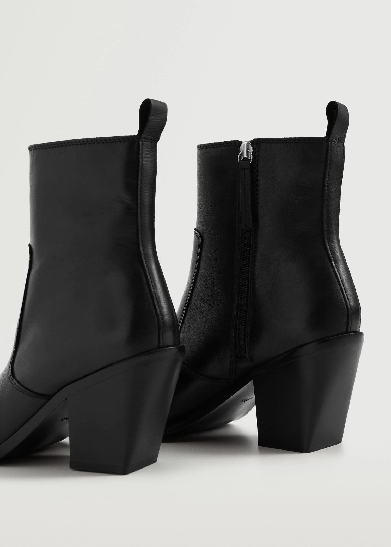 Heel Leather Ankle Boot Medium Brown 6 Heel Leather Ankle Boot Medium Brown - Image 4