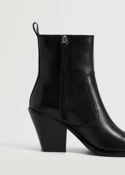 Heel Leather Ankle Boot Medium Brown 20 Heel Leather Ankle Boot Medium Brown -Mango Shoes Sales unnamed file 1187