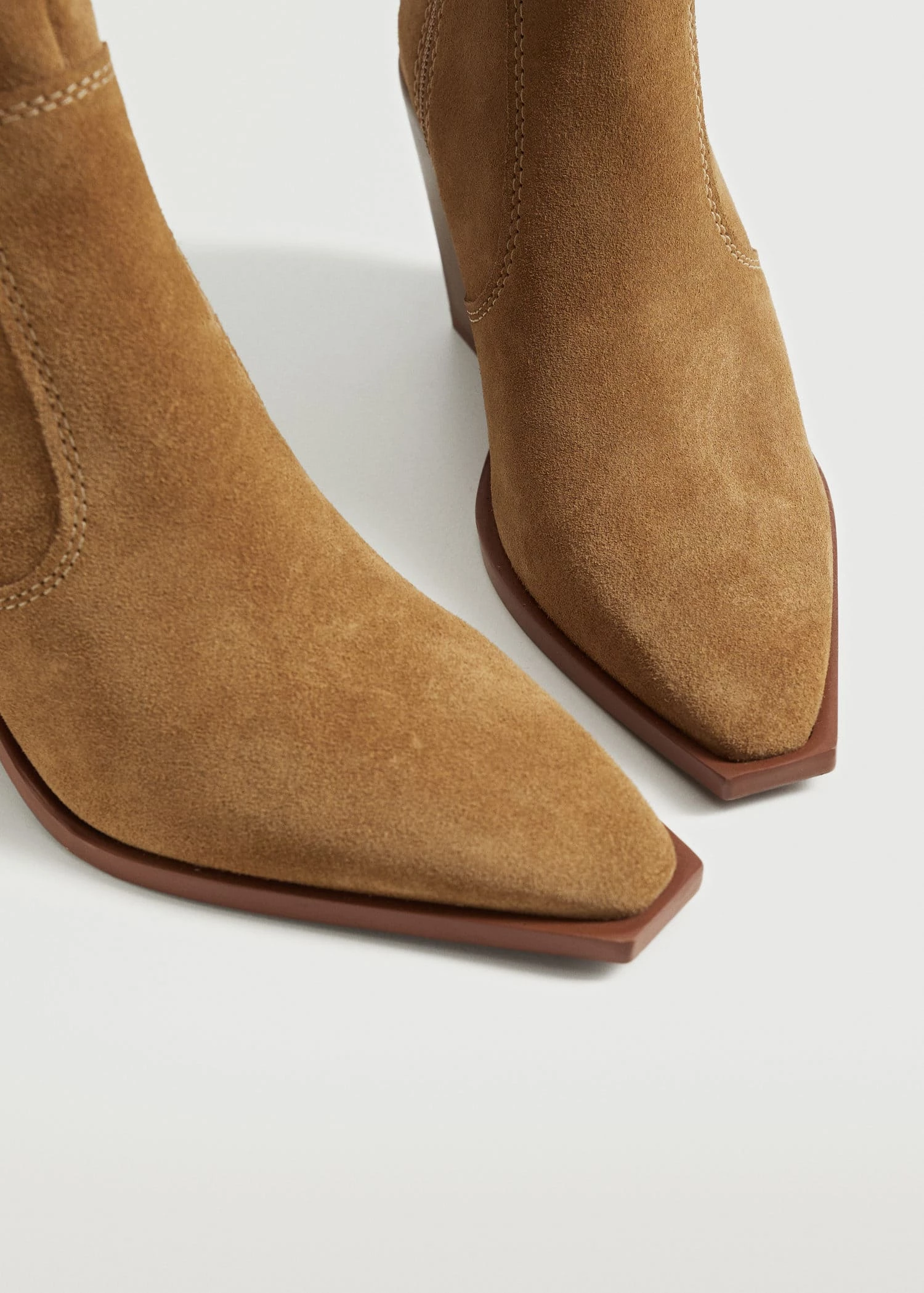 Heel Leather Ankle Boot Medium Brown 16 Heel Leather Ankle Boot Medium Brown - Image 14