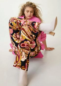 Pointed Heel Ankle Boot Black