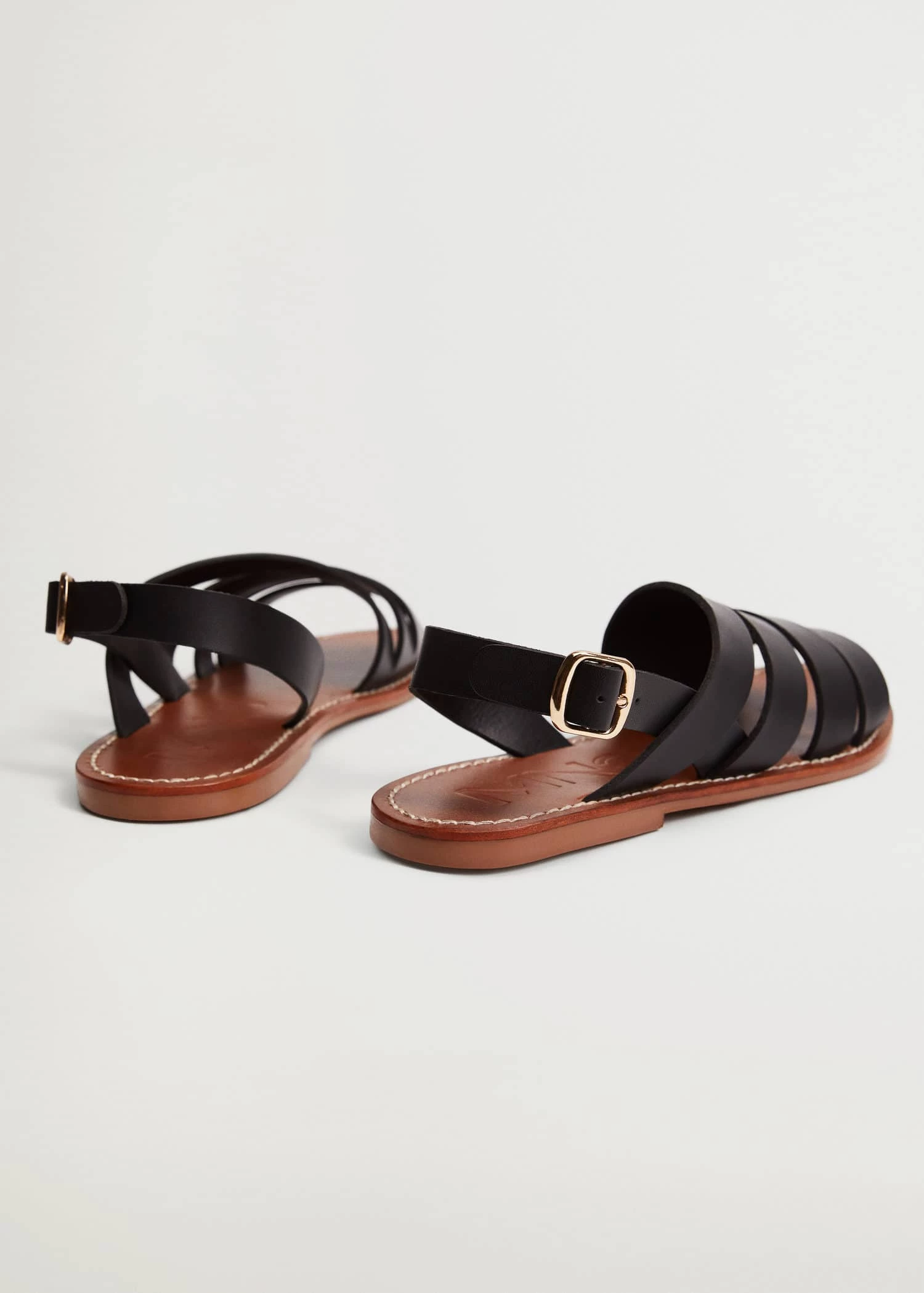 Leather Straps Sandals Cognac 8 Leather Straps Sandals Cognac - Image 7