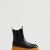 Contrast-sole Ankle Boots Black -Mango Shoes Sales unnamed file 1244