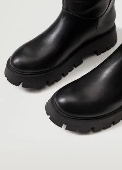 High Boots With Track Sole Black -Mango Shoes Sales unnamed file 1258