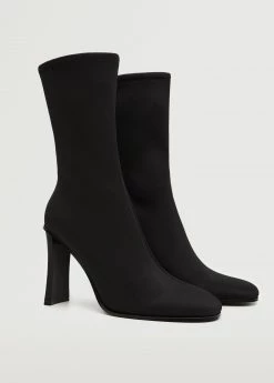 Heel Sock Boots Black 10 Heel Sock Boots Black -Mango Shoes Sales unnamed file 1272