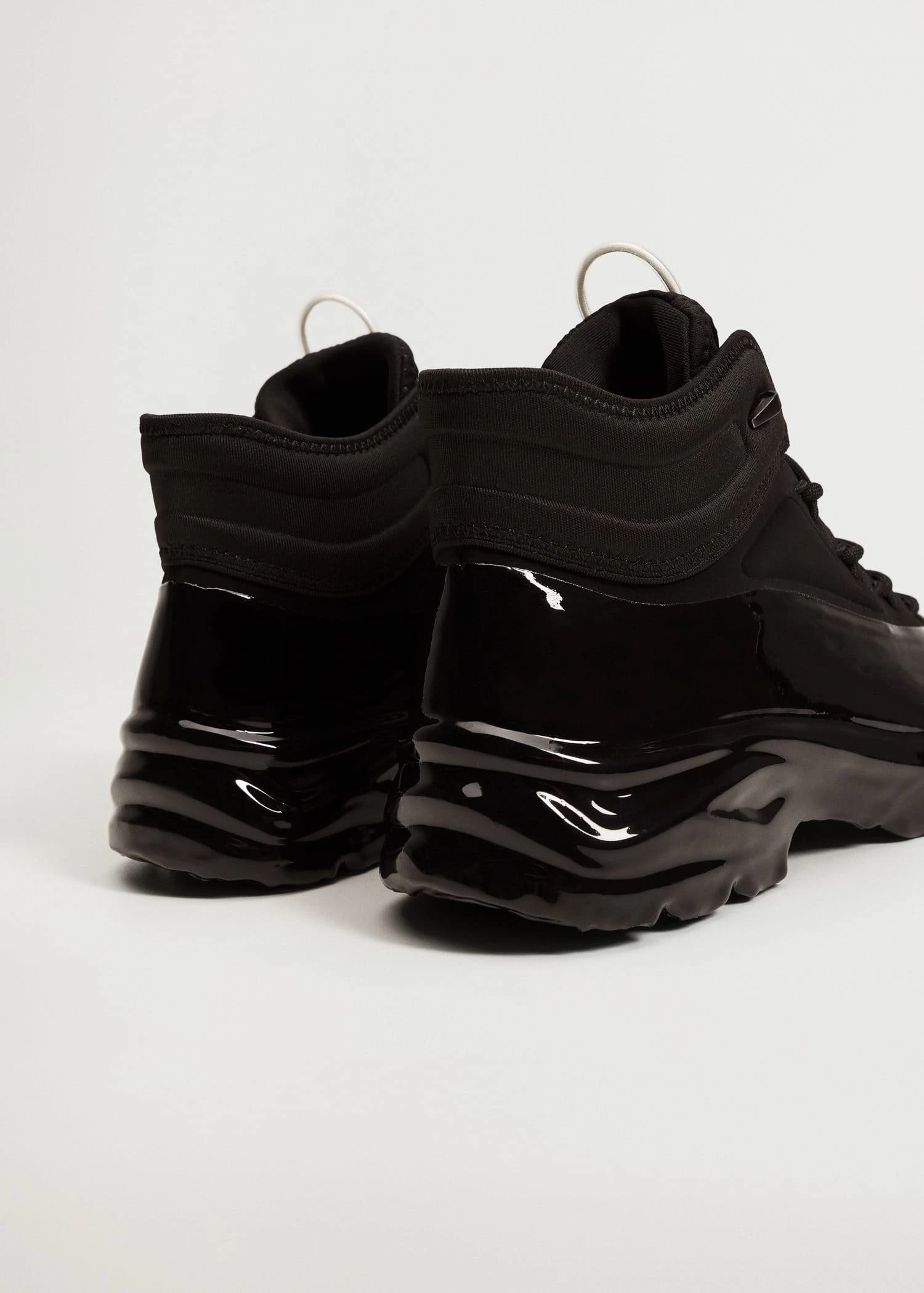 High-cut Trainers With Laces Black 5 High-cut Trainers With Laces Black - Image 3