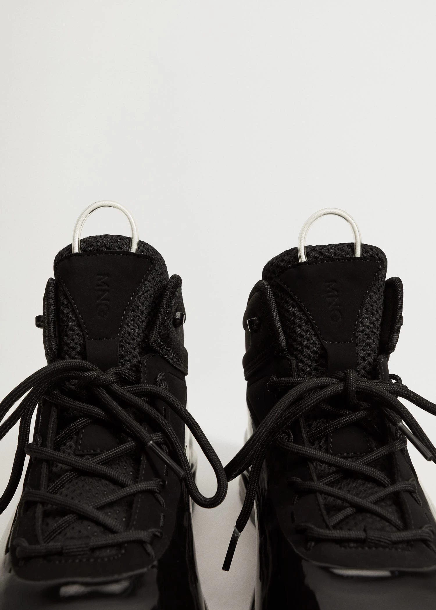 High-cut Trainers With Laces Black 6 High-cut Trainers With Laces Black - Image 4