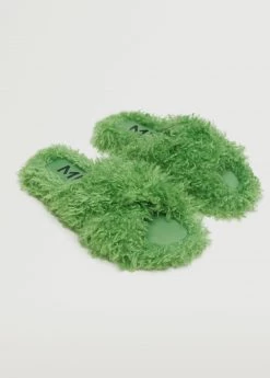 Criss-cross Fur Sandals Pink -Mango Shoes Sales unnamed file 1323