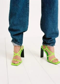 Heel Strips Sandals Pastel Green