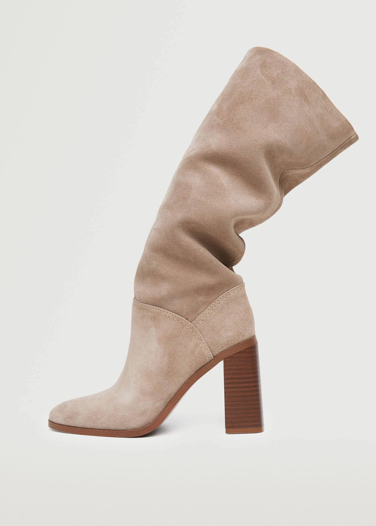 High Heel Leather Boot Light/pastel Grey 8 High Heel Leather Boot Light/pastel Grey - Image 6