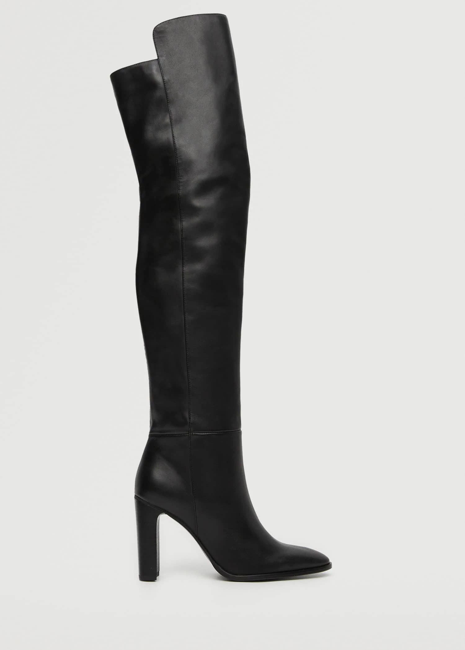 High Heel Leather Boot Black 4 High Heel Leather Boot Black - Image 2