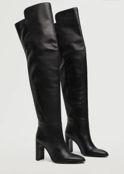 High Heel Leather Boot Black 11 High Heel Leather Boot Black -Mango Shoes Sales unnamed file 1363