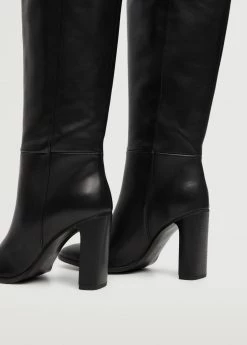 High Heel Leather Boot Black 12 High Heel Leather Boot Black -Mango Shoes Sales unnamed file 1364