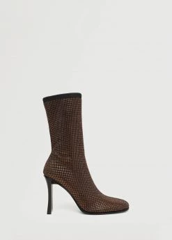 Shiny Heeled Boots Brown 23 Shiny Heeled Boots Brown -Mango Shoes Sales unnamed file 1376