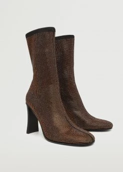 Shiny Heeled Boots Brown 24 Shiny Heeled Boots Brown -Mango Shoes Sales unnamed file 1377