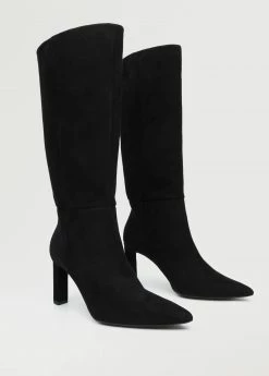 Heel Leather Boot Black 12 Heel Leather Boot Black -Mango Shoes Sales unnamed file 1391