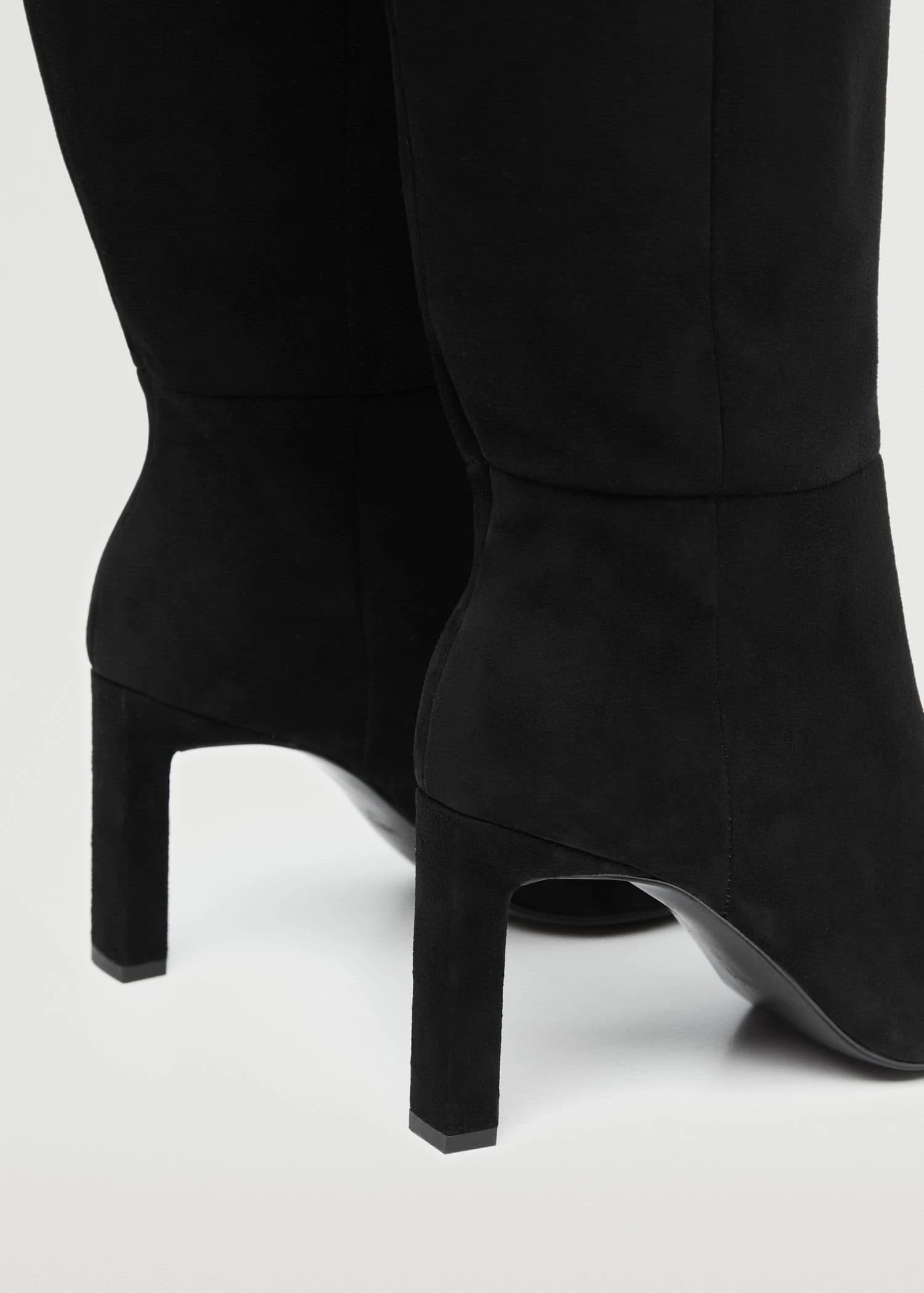 Heel Leather Boot Black 7 Heel Leather Boot Black - Image 5