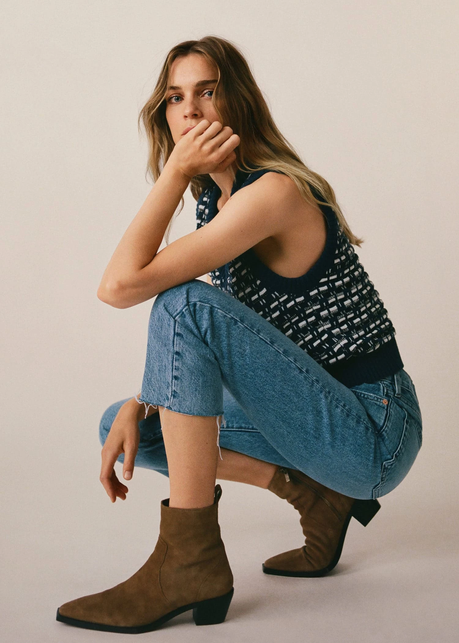 Squared Toe Leather Ankle Boots Black 2 Squared Toe Leather Ankle Boots Black