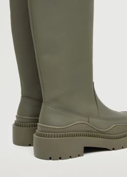 Boots With Track Sole Green -Mango Shoes Sales unnamed file 1568