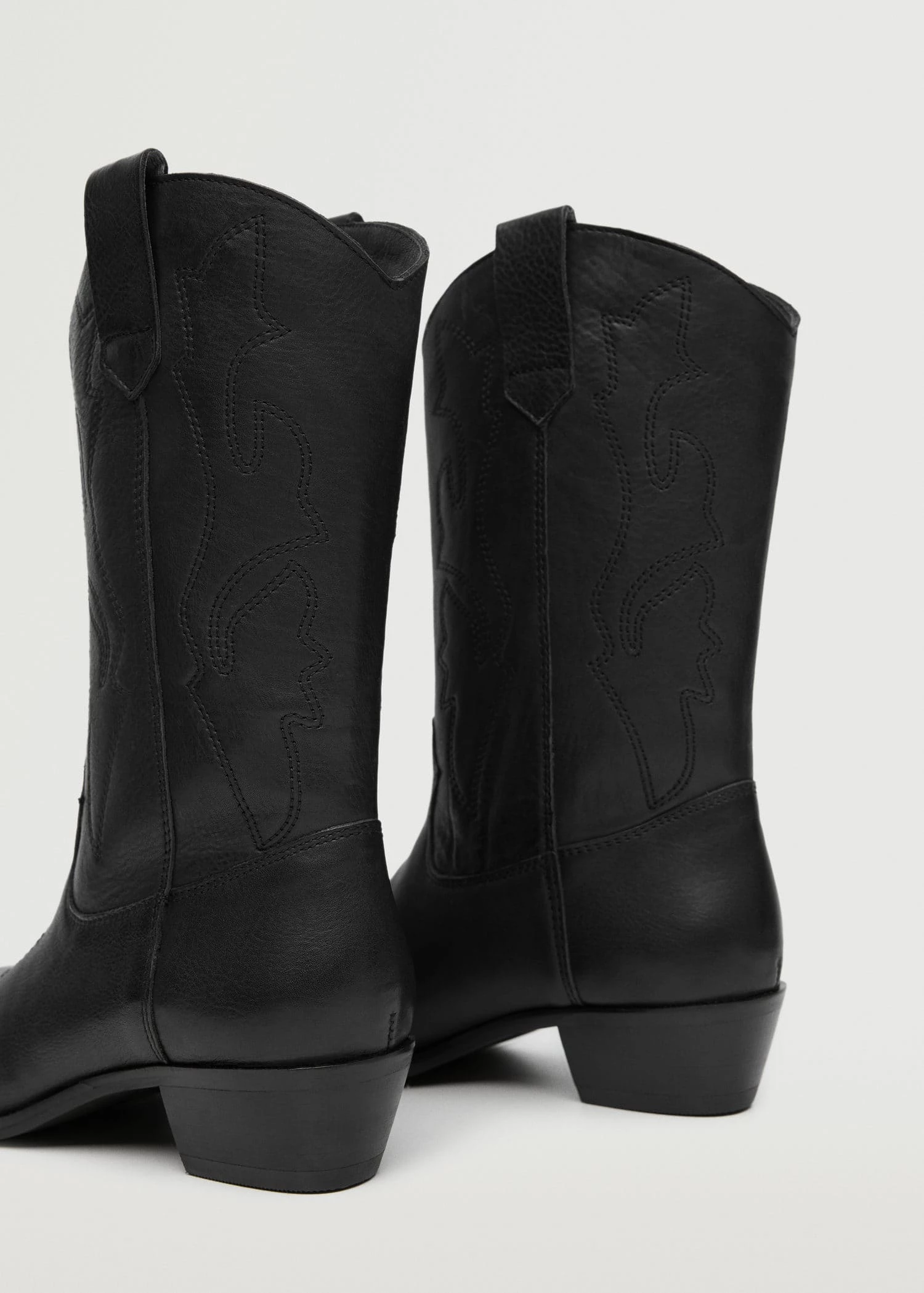 Mango Teen Cowboy Leather Boots Sand 5 Mango Teen Cowboy Leather Boots Sand - Image 3