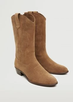 Mango Teen Cowboy Leather Boots Sand 18 Mango Teen Cowboy Leather Boots Sand -Mango Shoes Sales unnamed file 1576