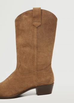 Mango Teen Cowboy Leather Boots Sand 20 Mango Teen Cowboy Leather Boots Sand -Mango Shoes Sales unnamed file 1578