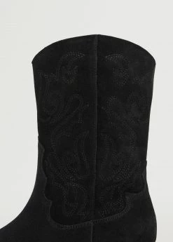Mango Teen Cowboy Leather Boots Black 10 Mango Teen Cowboy Leather Boots Black -Mango Shoes Sales unnamed file 1610