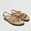 Mango Teen Studded Leather Sandals Beige -Mango Shoes Sales unnamed file 1630