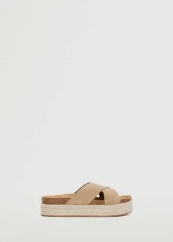 Mango Teen Esparto Leather Sandals Beige -Mango Shoes Sales unnamed file 1638