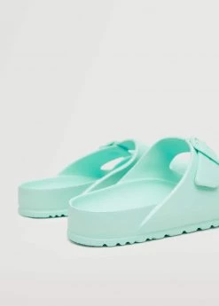 Mango Teen Flip Flops Buckles Pastel Green -Mango Shoes Sales unnamed file 1656