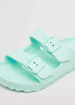 Mango Teen Flip Flops Buckles Pastel Green -Mango Shoes Sales unnamed file 1657