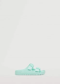 Mango Teen Flip Flops Buckles Pastel Green -Mango Shoes Sales unnamed file 1667