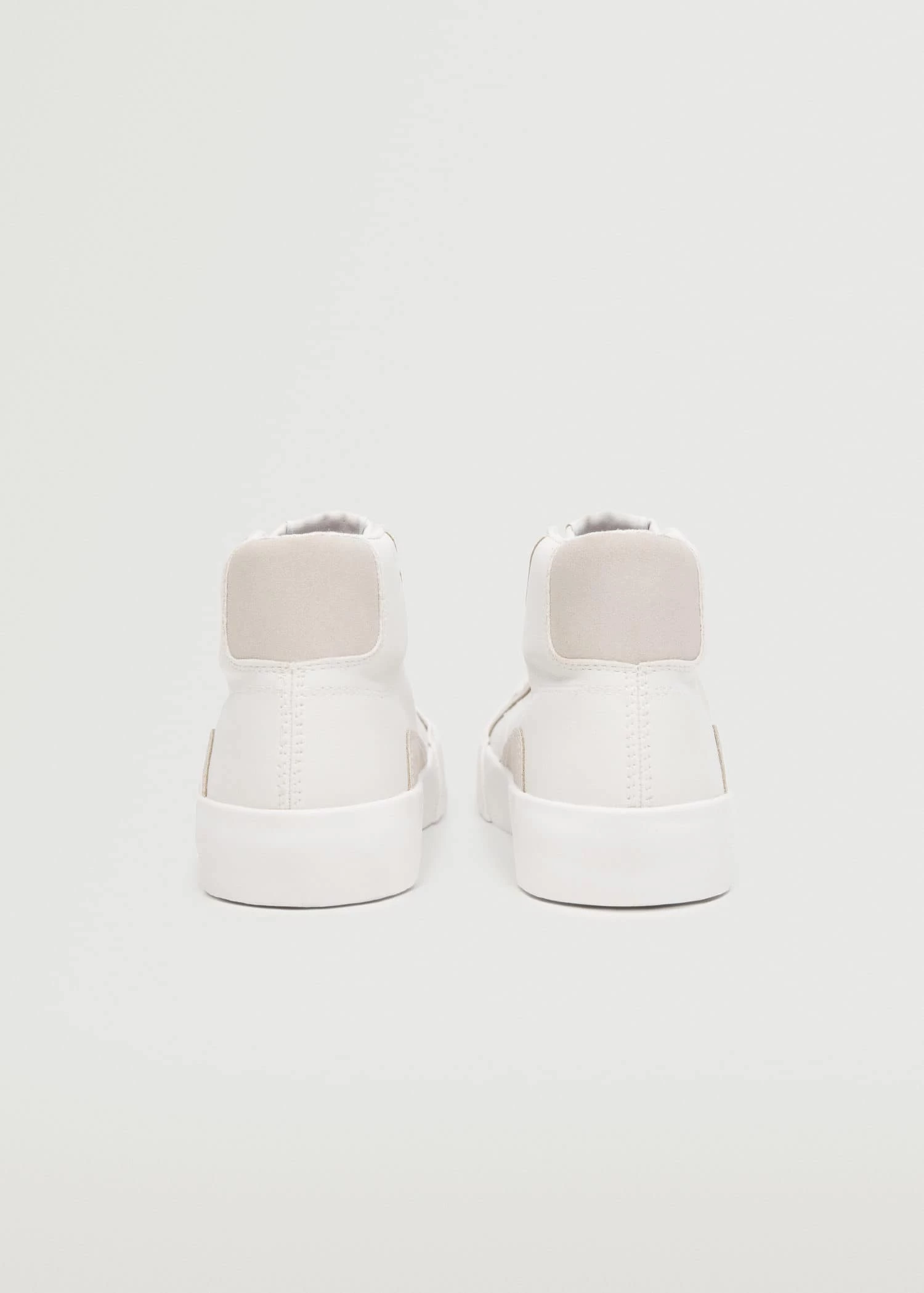 Mango Teen Lace-up High-top Trainers White 4 Mango Teen Lace-up High-top Trainers White - Image 2