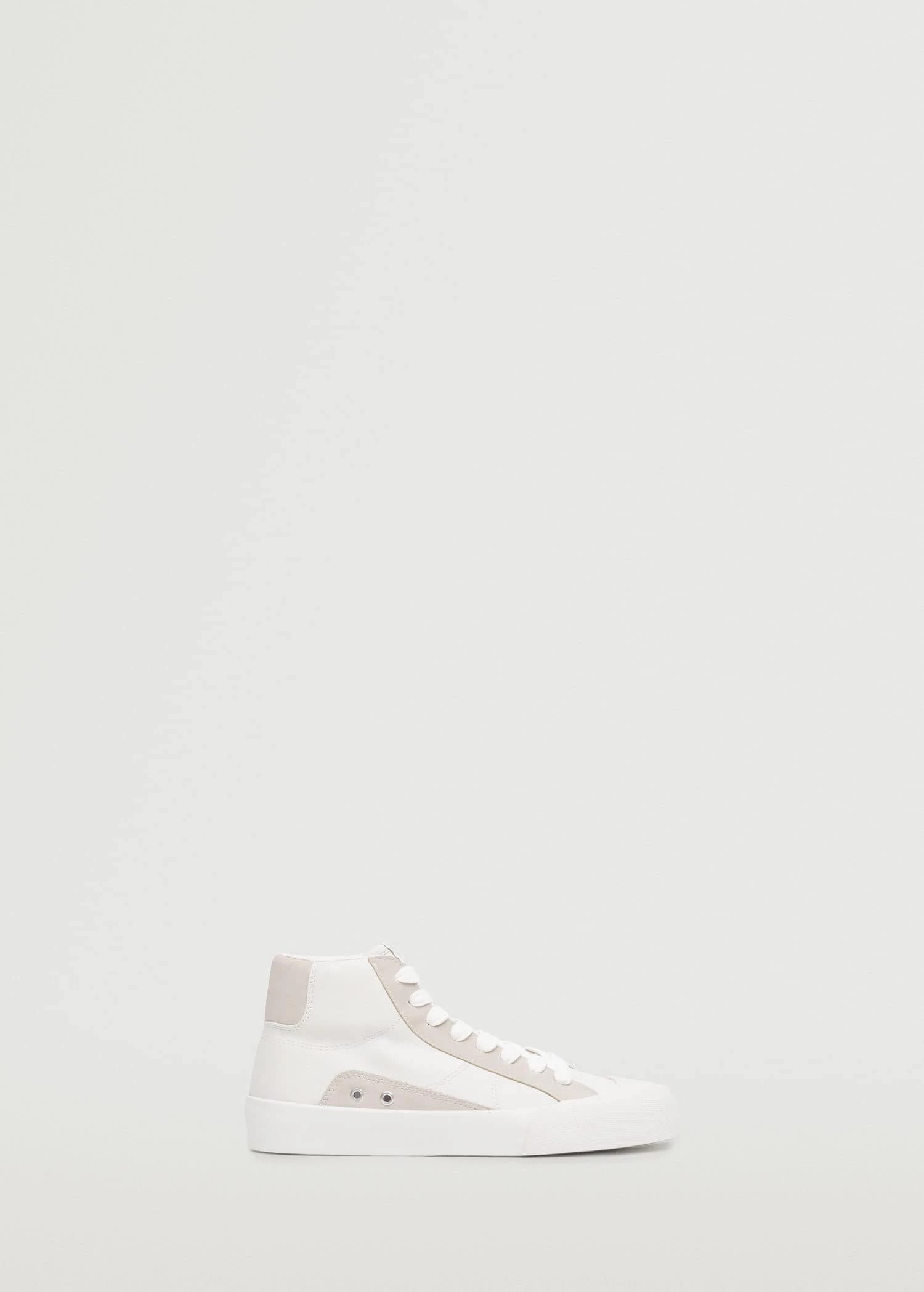 Mango Teen Lace-up High-top Trainers White 6 Mango Teen Lace-up High-top Trainers White - Image 4