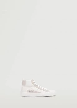 Mango Teen Lace-up High-top Trainers White 11 Mango Teen Lace-up High-top Trainers White -Mango Shoes Sales unnamed file 1673